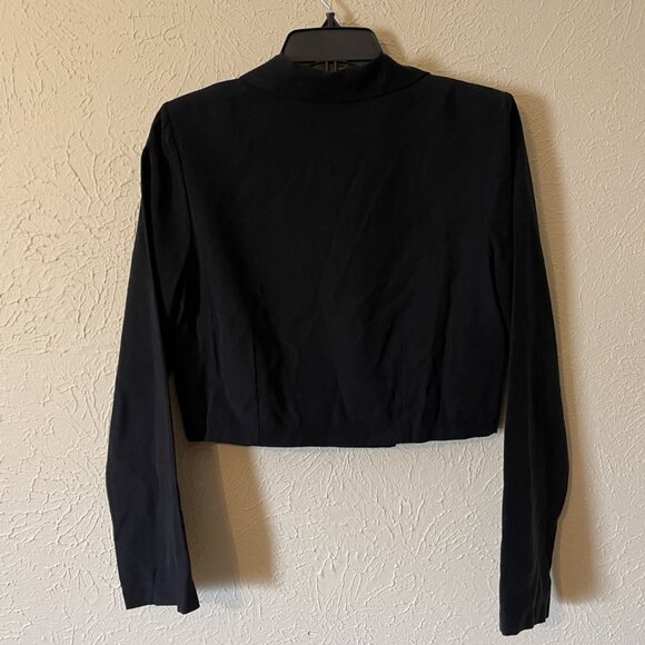 NWT Honey & Sparkle Black Cropped Jacket, Size M - Picture 2 of 3